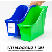 Storex Large Book Bin, Assorted Colors