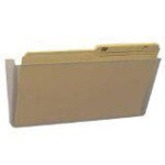 Storex Snap and Stack Wall Pockets Files, Letter - Clear, 2-Pack