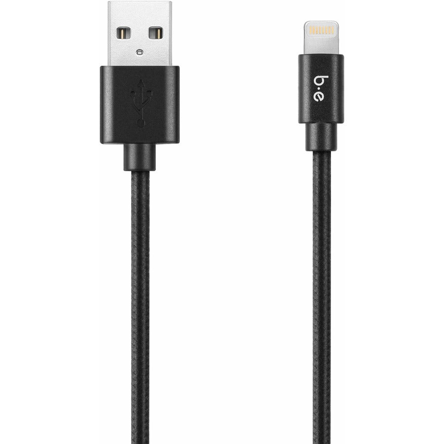 Blu Element Braided Charge/Sync Lightning to USB Cable 4ft Black