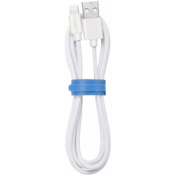 Blu Element Braided Charge/Sync Lightning to USB Cable 4ft White