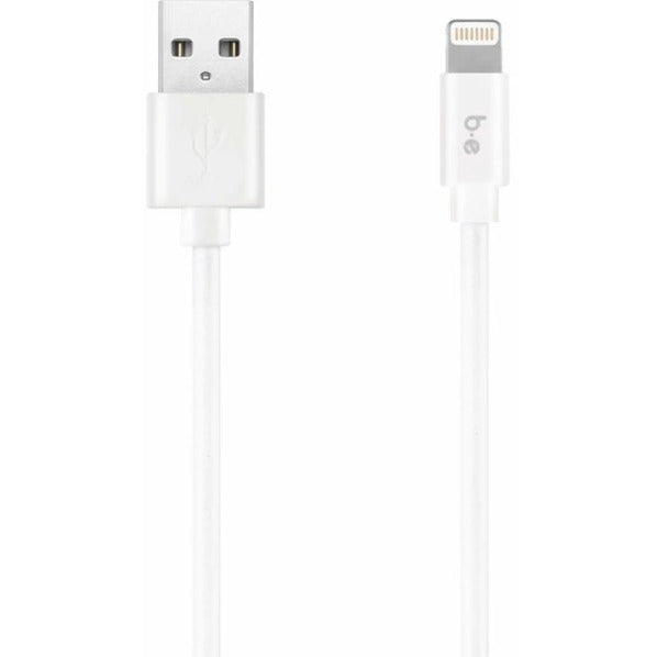 Blu Element Braided Lightning to USB Cable - 4 ft, White