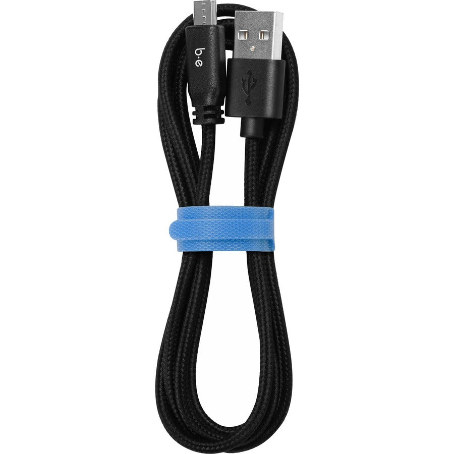 Blu Element Braided Charge/Sync Micro USB Cable 4ft Black