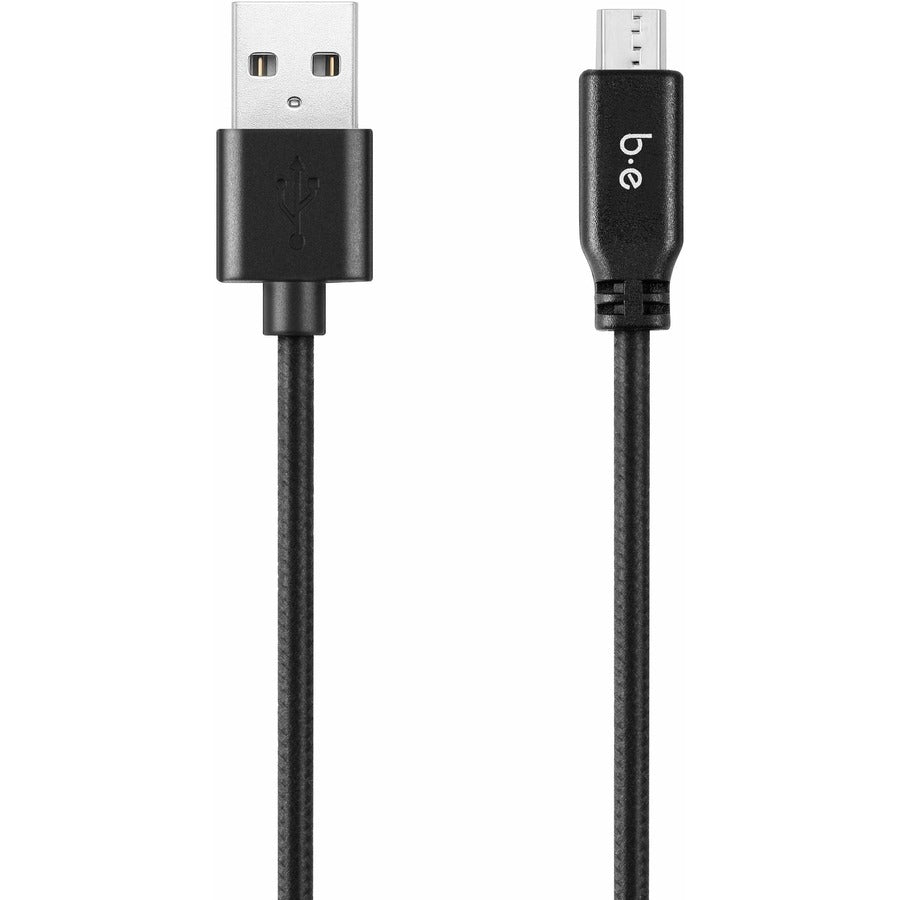 Blu Element Braided Charge/Sync Micro USB Cable 4ft Black