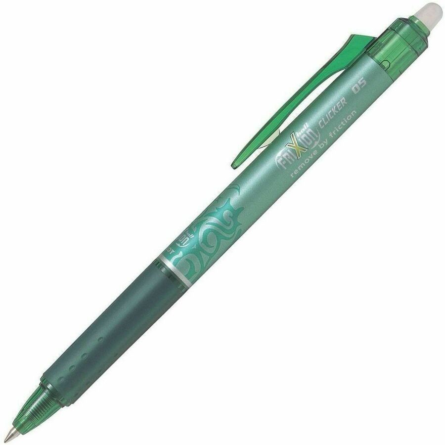 Pilot FriXion Clicker Retractable Erasable Gel Pen - Green 0.5mm