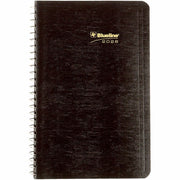 Blueline 2026 Essential 12-Month Daily Planner - January to December - 8" x 5" - Black - Bilingual