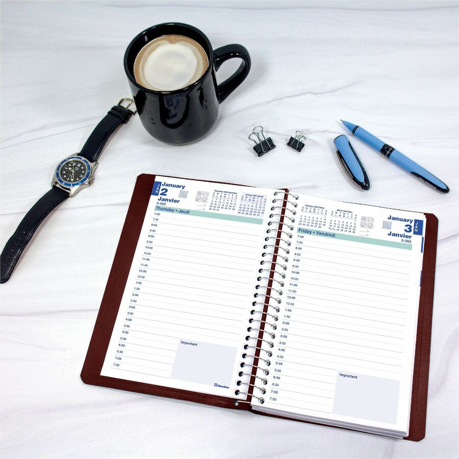 Agenda essentiel Blueline - Noir