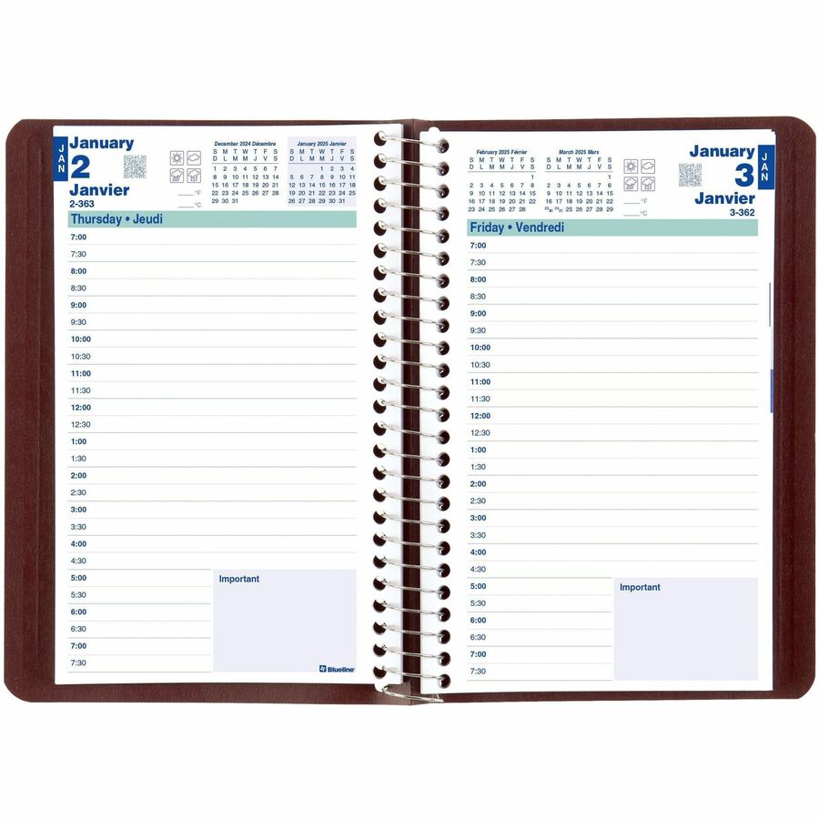 Agenda essentiel Blueline - Noir