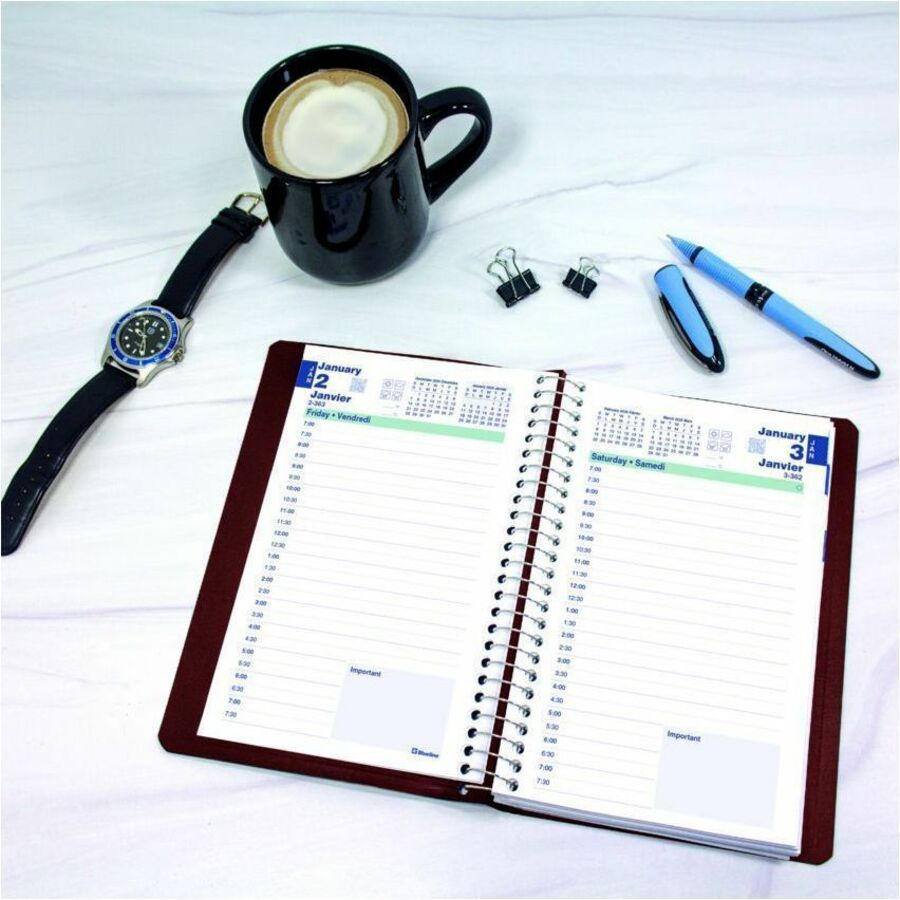 Agenda essentiel Blueline - Noir