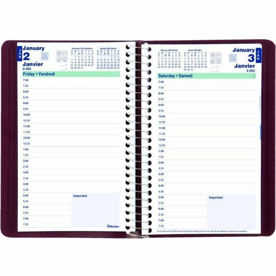 Agenda essentiel Blueline - Noir