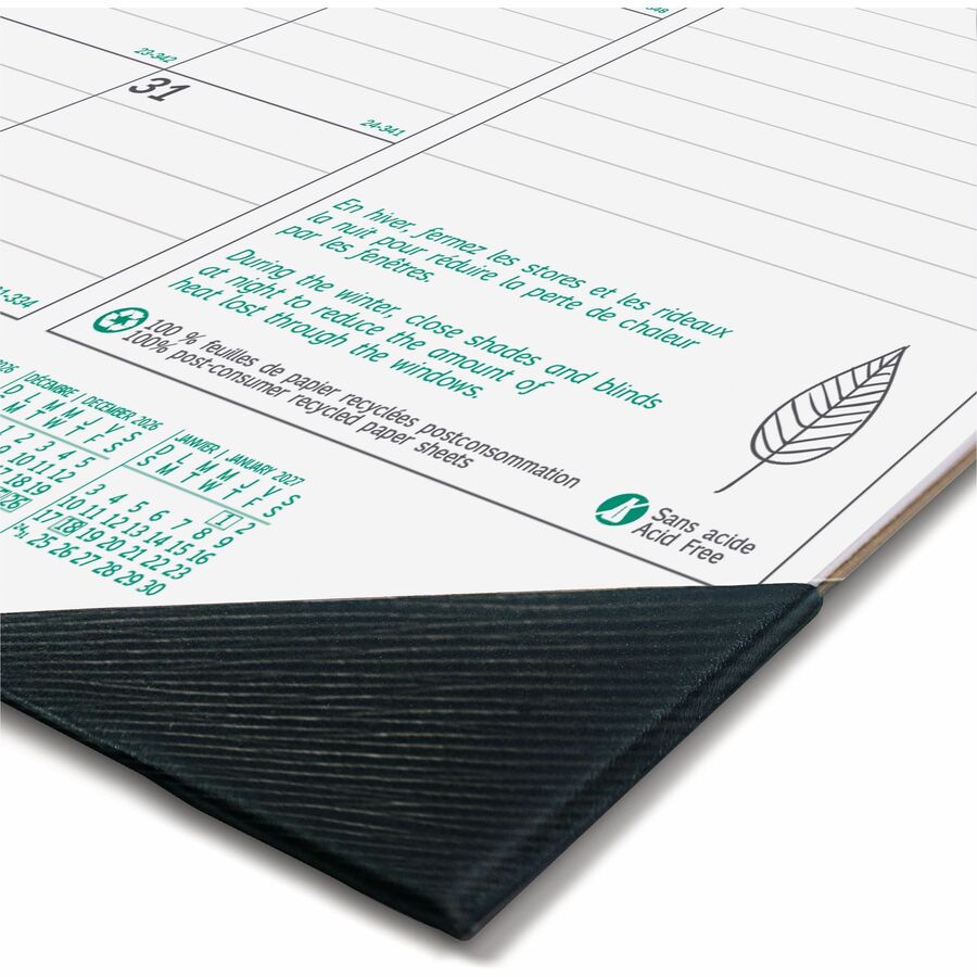 Blueline 2026 EcoLogix Monthly Desk Pad Calendar 22" x 17" — Bilingual
