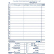 Blueline Individual Time Sheets