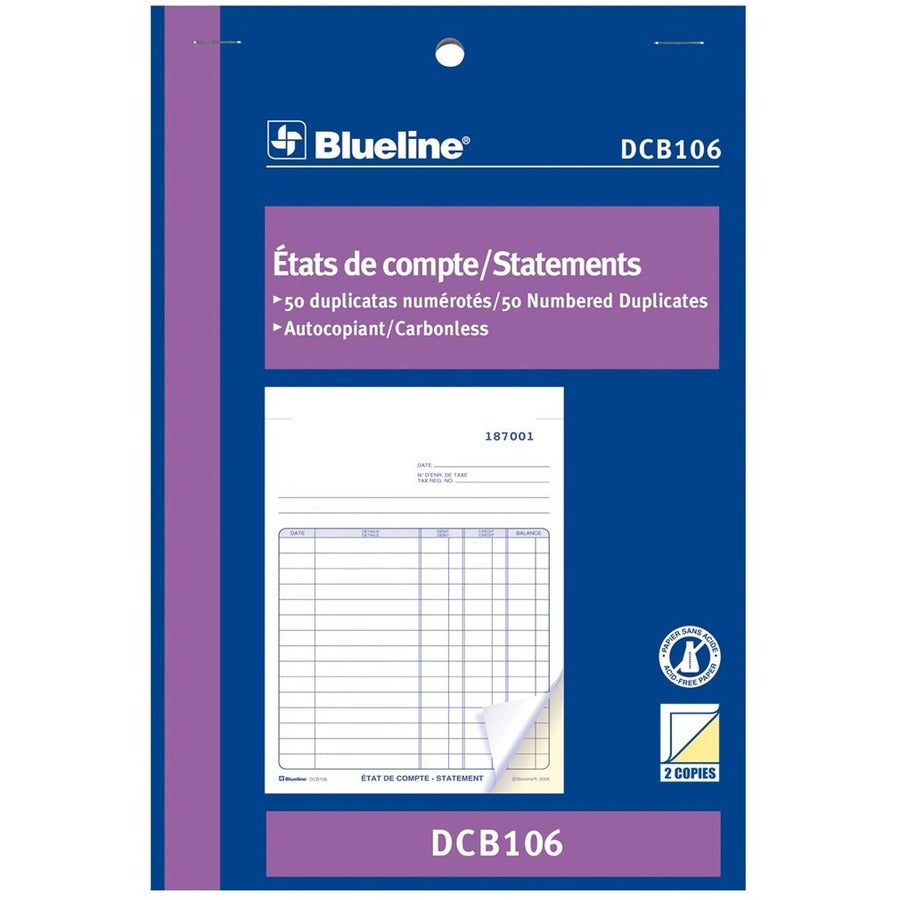Blueline Statements Book