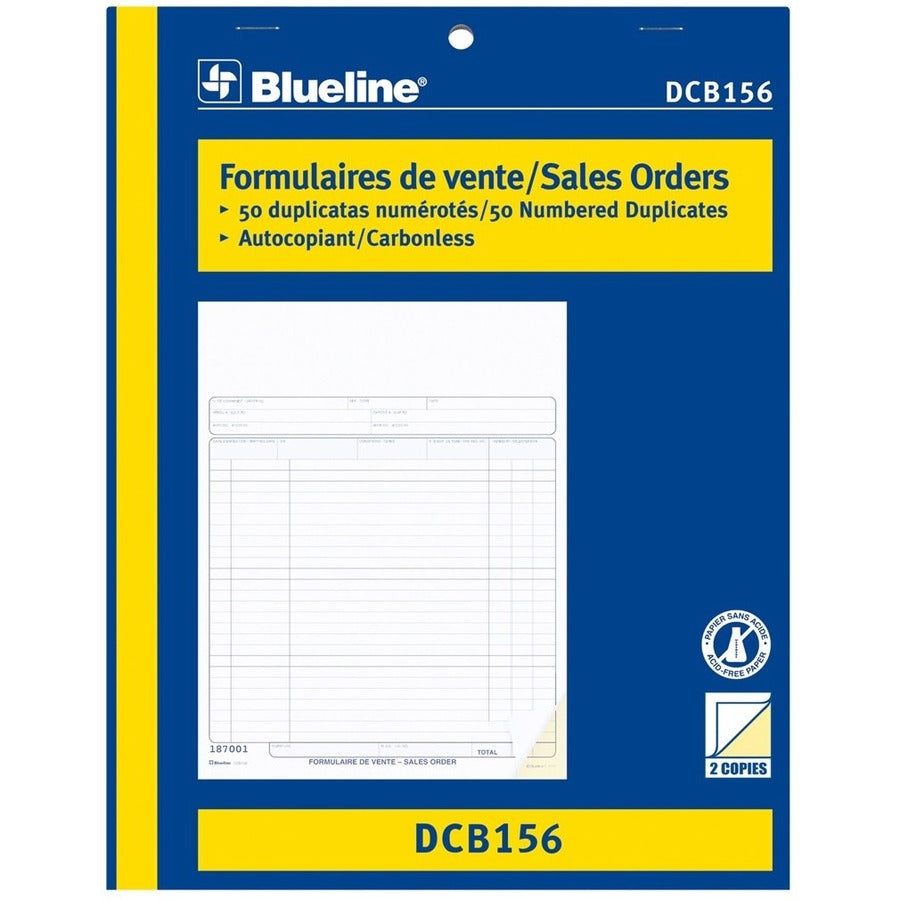 Blueline Sales Orders Book - BLIDCB47