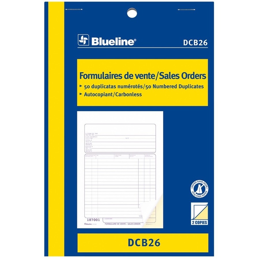 Blueline Sales Orders Book - BLIDCB47