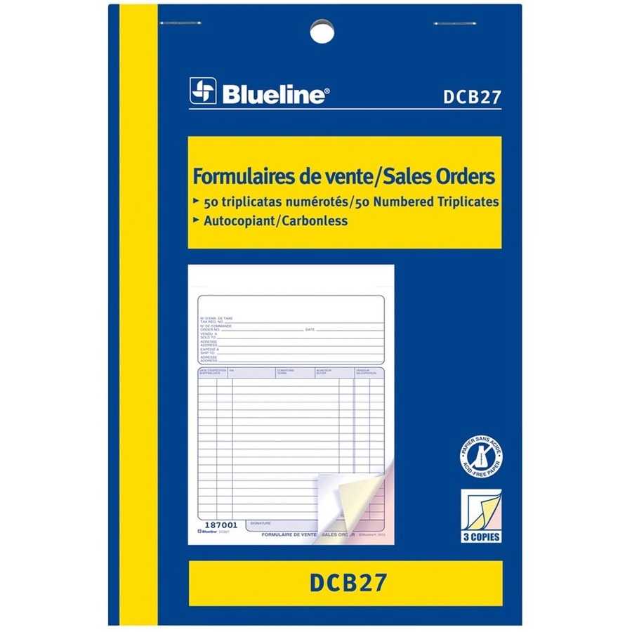 Blueline Sales Orders Book (Model 4)