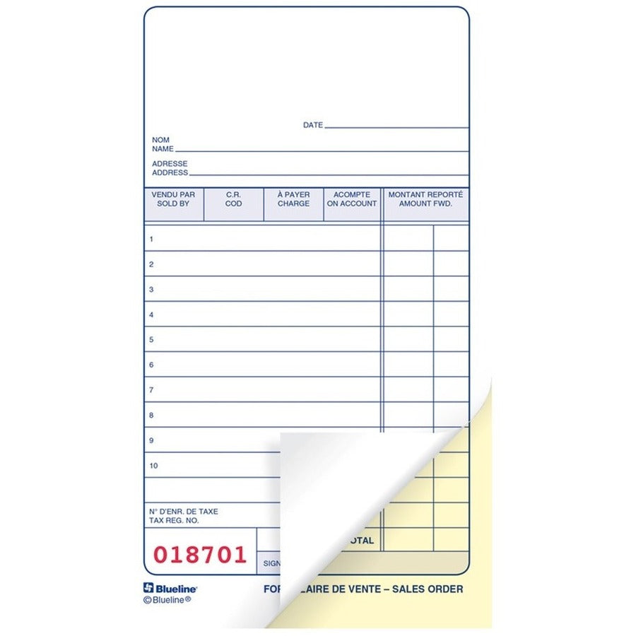Blueline Sales Orders Book - BLIDCB47