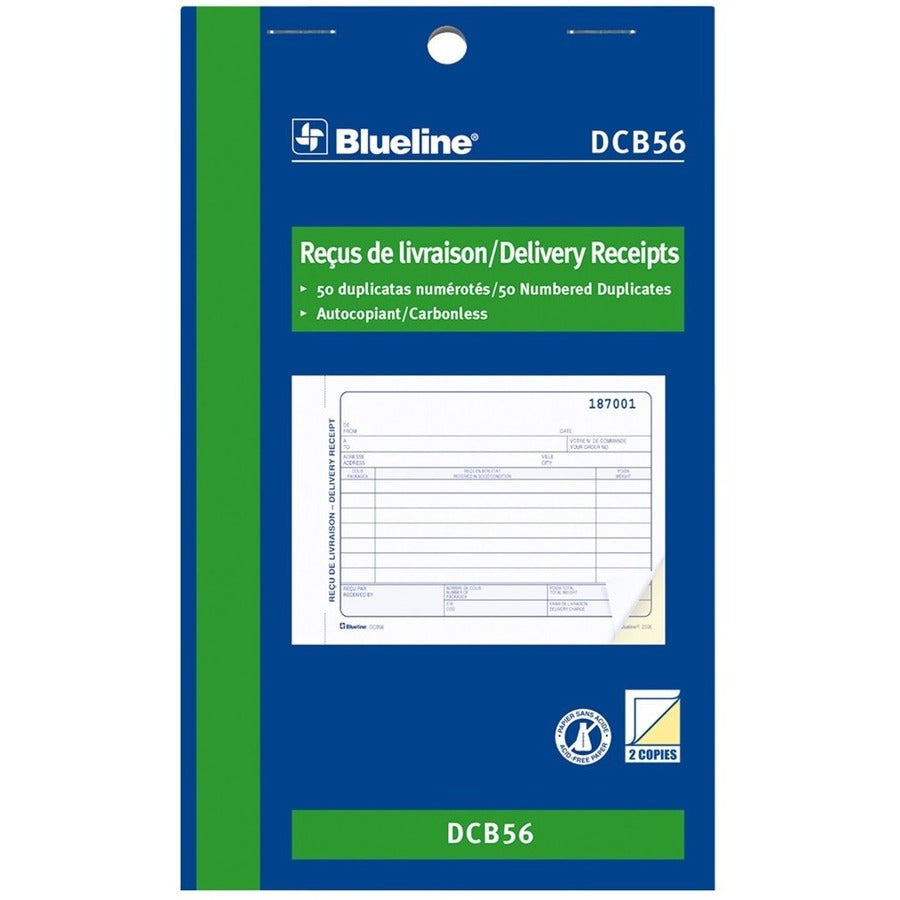 Blueline Delivery Receipts Book