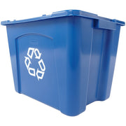 Rubbermaid Commercial Recycling Box 14 Gal Blue