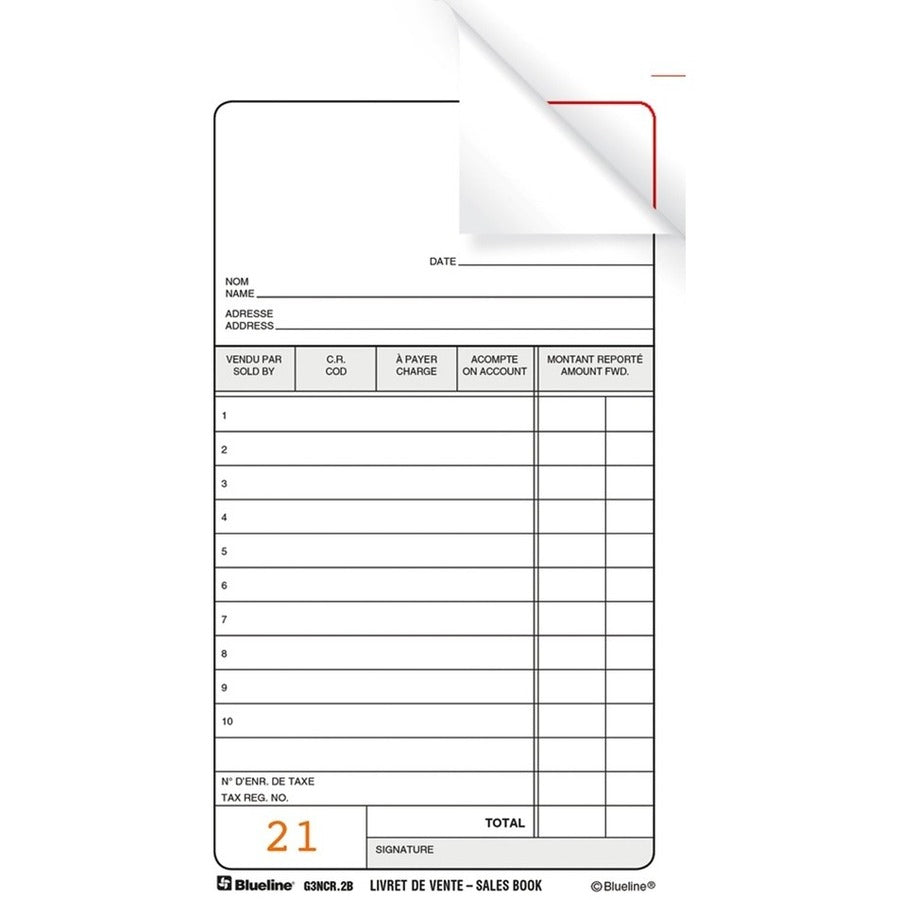 Blueline Sales Orders Book (Model 7)
