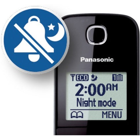 Panasonic KX-TGC382 DECT 6.0 1.93 GHz Cordless Phone - Black