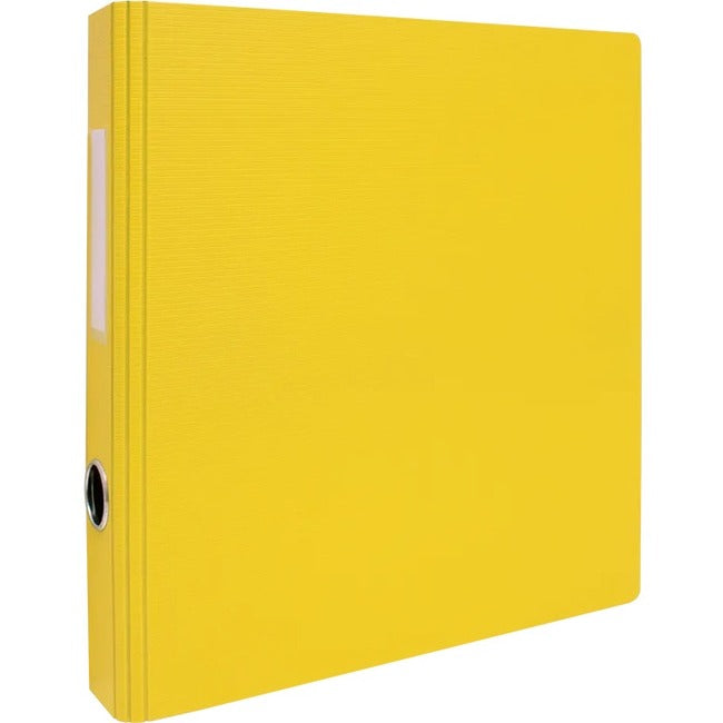 GEO 1" Textured Heavy-Duty D-Ring Binder, Yellow