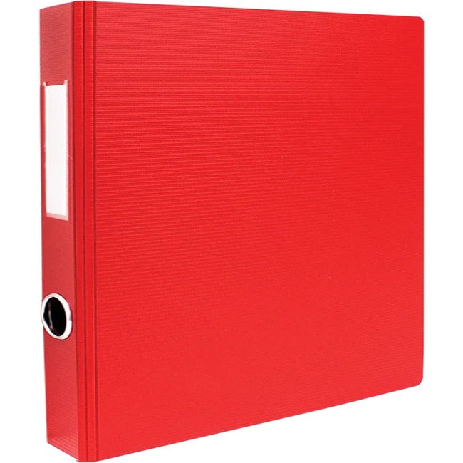 GEO 1.5" Textured Heavy-Duty D-Ring Binder, Red