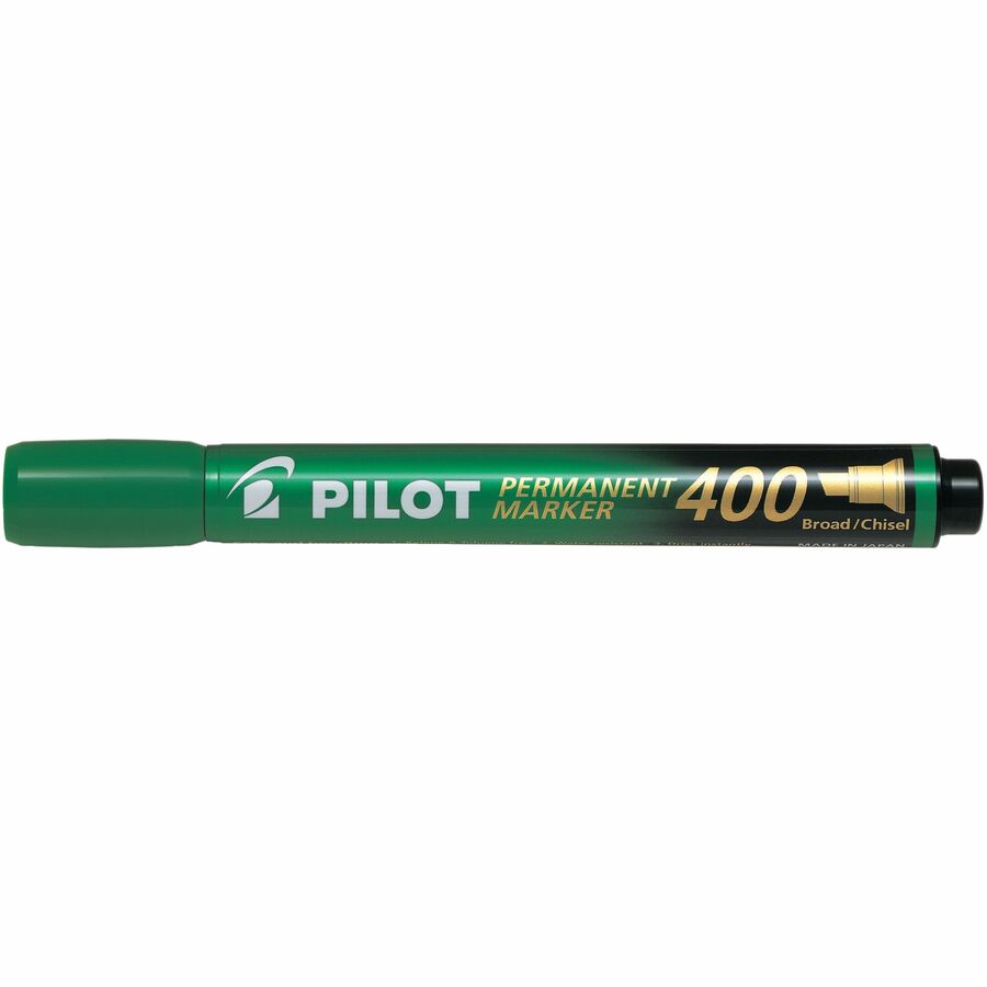 Pilot 400 Green Chisel Tip Permanent Marker