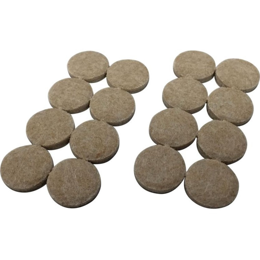 Shepherd Hardware 1-Inch Heavy Duty Self-Adhesive Felt Furniture Pads, 16-Pack, Beige