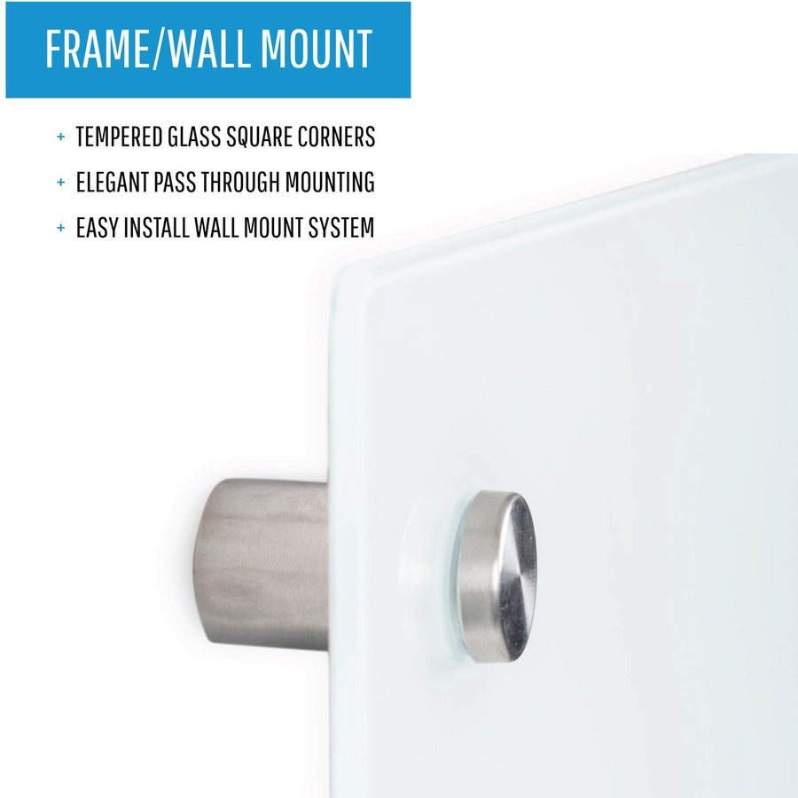 Bi-silque Magnetic Glass Dry Erase Board