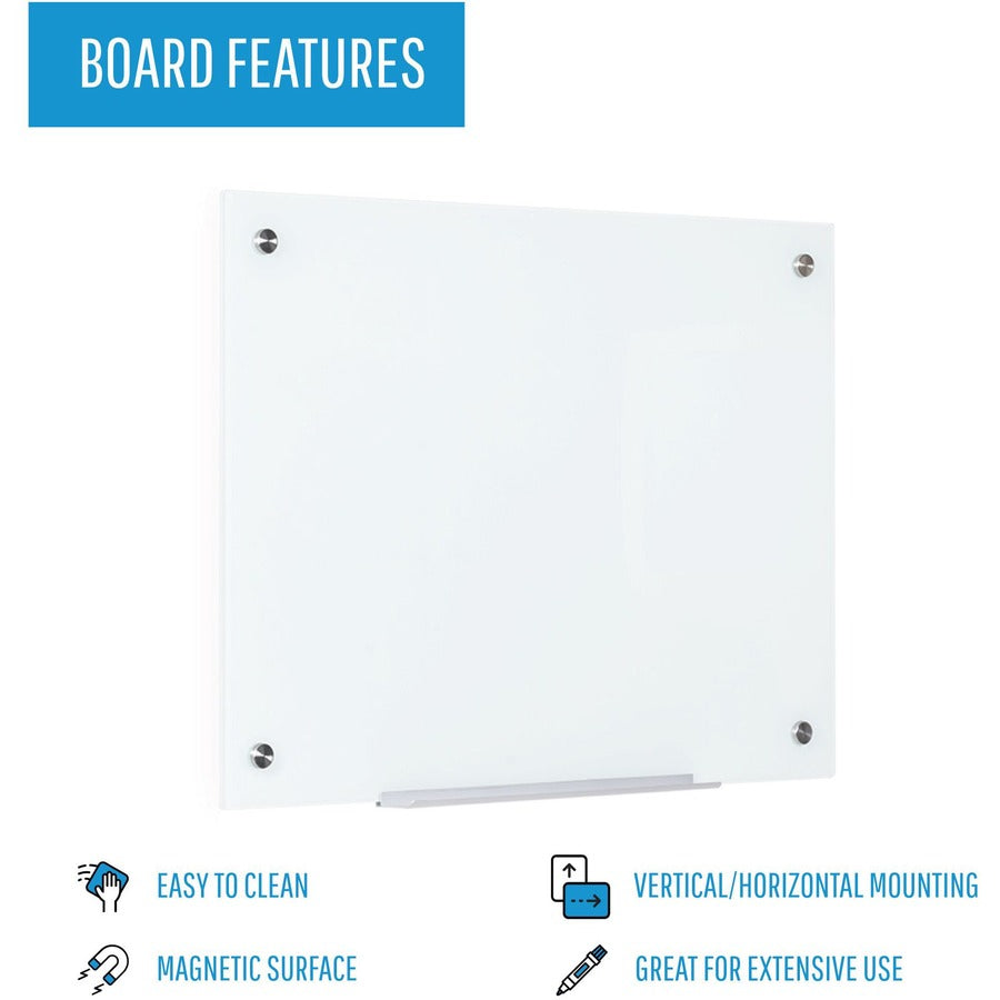 MasterVision Magnetic Glass Dry Erase Board