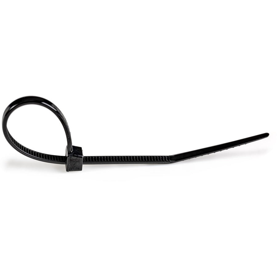StarTech.com Cable Ties - 4" (10 cm), Nylon, Black, 100-Pack