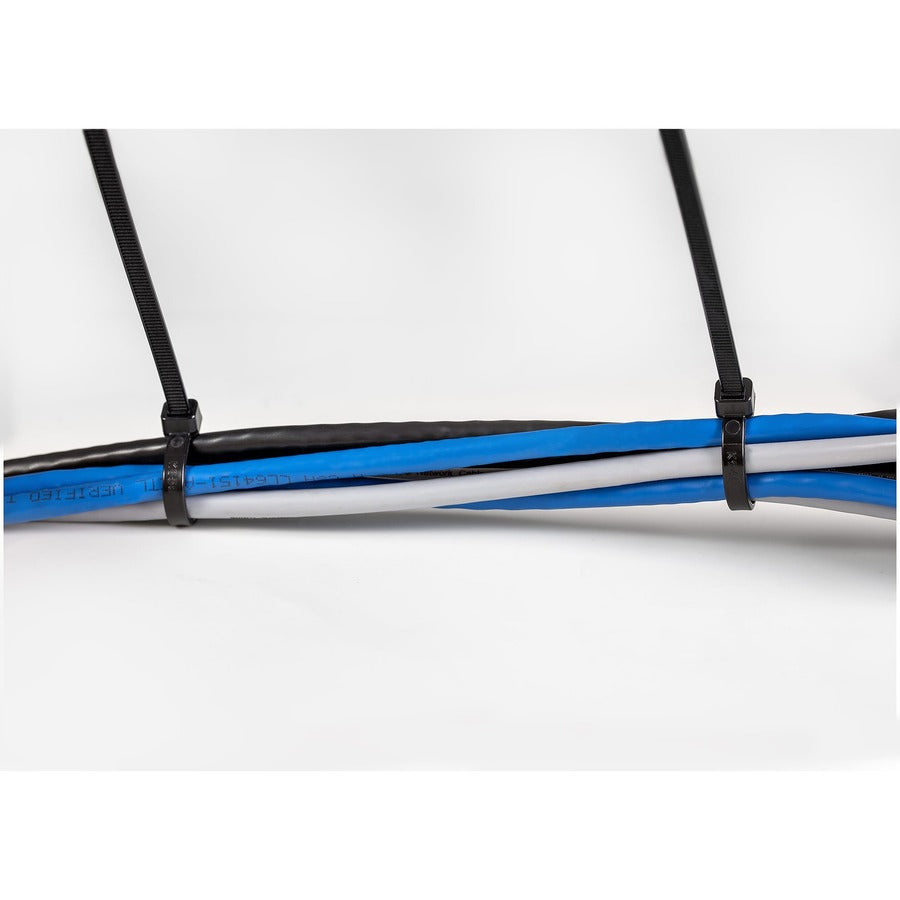 StarTech.com Cable Ties - 8" (20 cm), Nylon, Black, 100-Pack