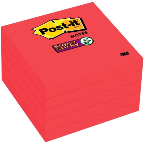 Post-it® Super Sticky Notes 3 in x 3 in, 5 Pads/Pack