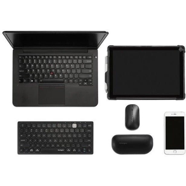 Clavier compact sans fil double connexion multi-appareils Kensington - Argent