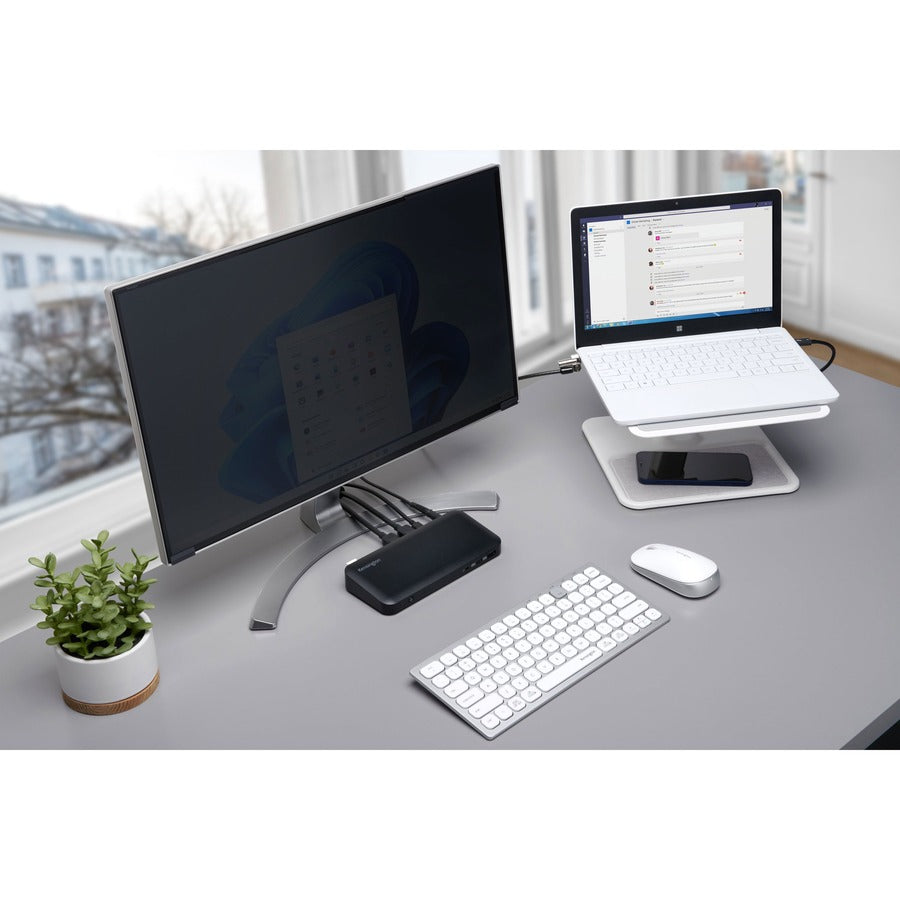 Kensington Multi-Device Dual Wireless Compact Keyboard - Silver