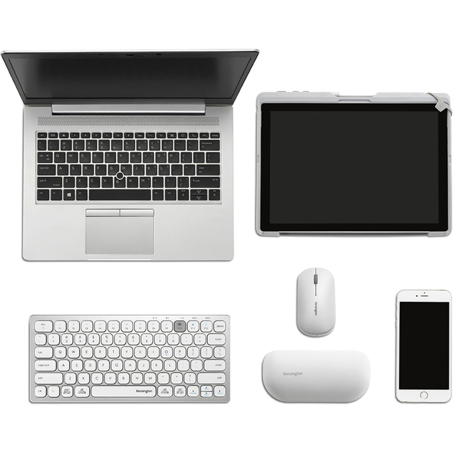 Kensington Multi-Device Dual Wireless Compact Keyboard - Silver