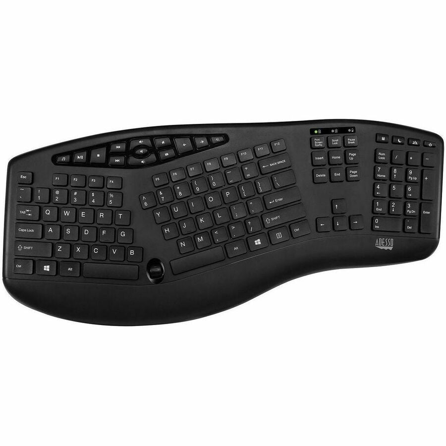 Adesso TruForm Media 1600 Wireless Ergonomic Keyboard & Optical Mouse