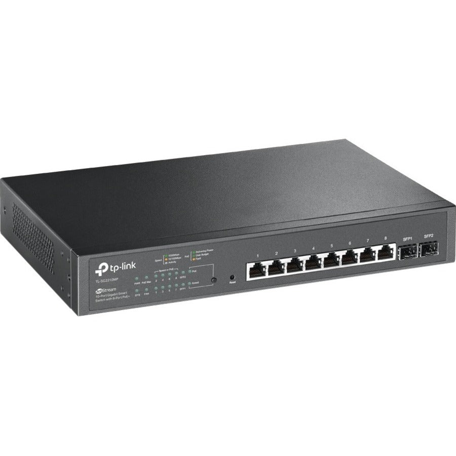 TP-Link JetStream 10-Port Gigabit Smart Switch with 8-Port PoE+