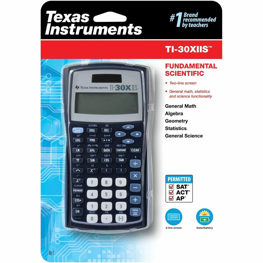 Texas Instruments TI-30XIIS Dual-Power Scientific Calculator