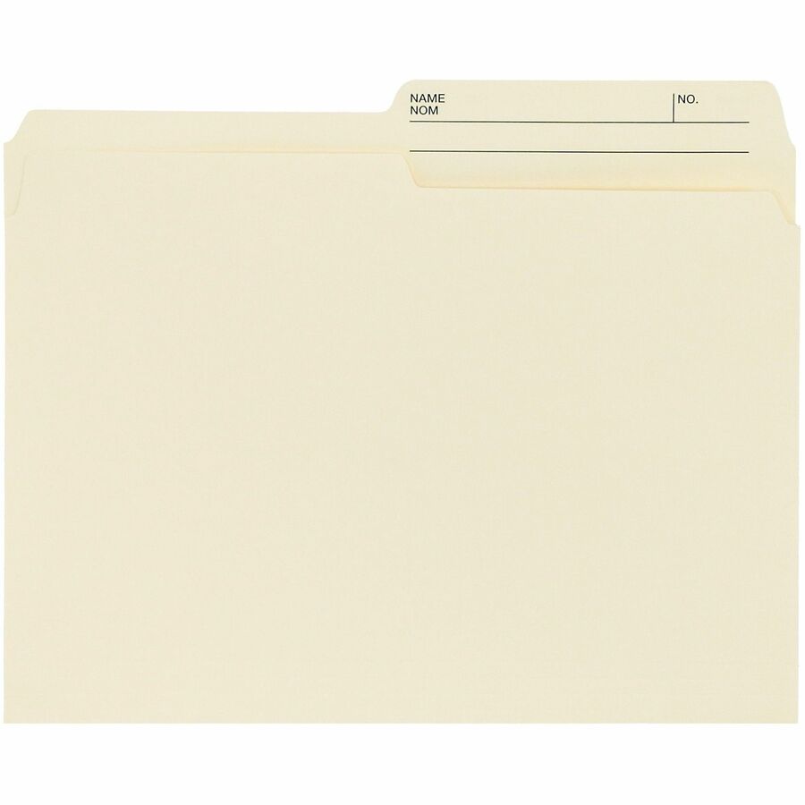 Offix 1/2 Tab Cut Letter Top Tab File Folder - 200 / Box