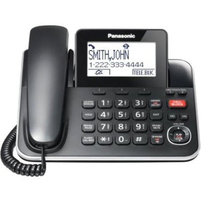 Panasonic KX-TGF872B DECT 6.0 Corded/Cordless Phone - Black