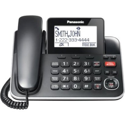 Panasonic KX-TGF870 DECT 6.0 Corded/Cordless Phone - Black
