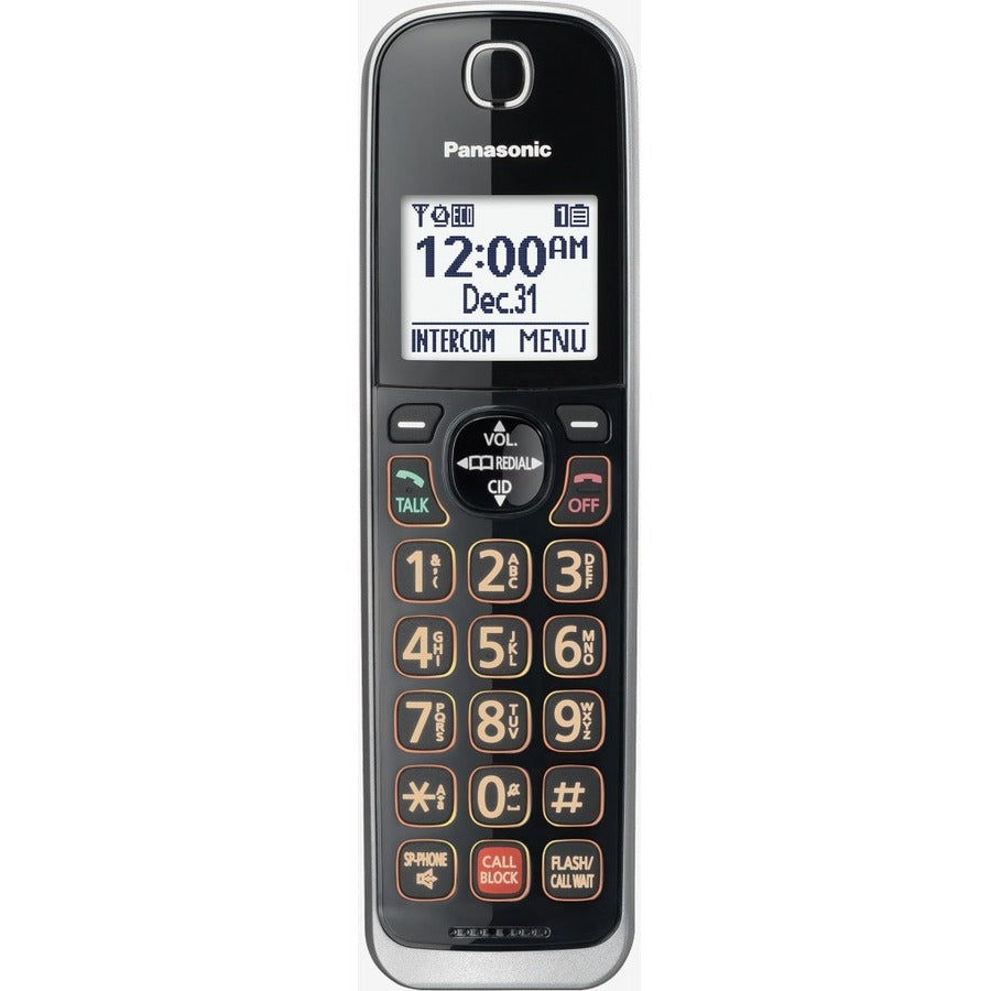 Panasonic KX-TGF870 DECT 6.0 Corded/Cordless Phone - Black