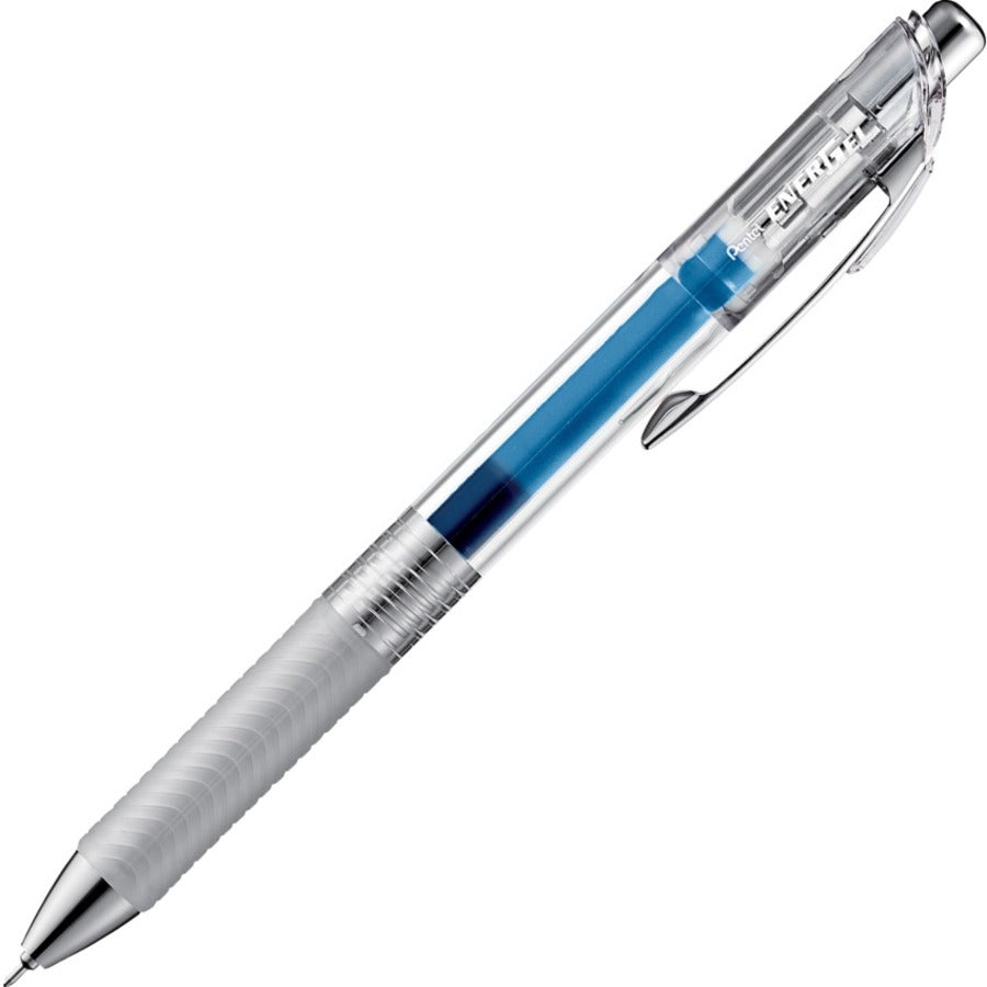 Pentel EnerGel InFree retractable gel pen, blue ink, 0.5 mm needle tip
