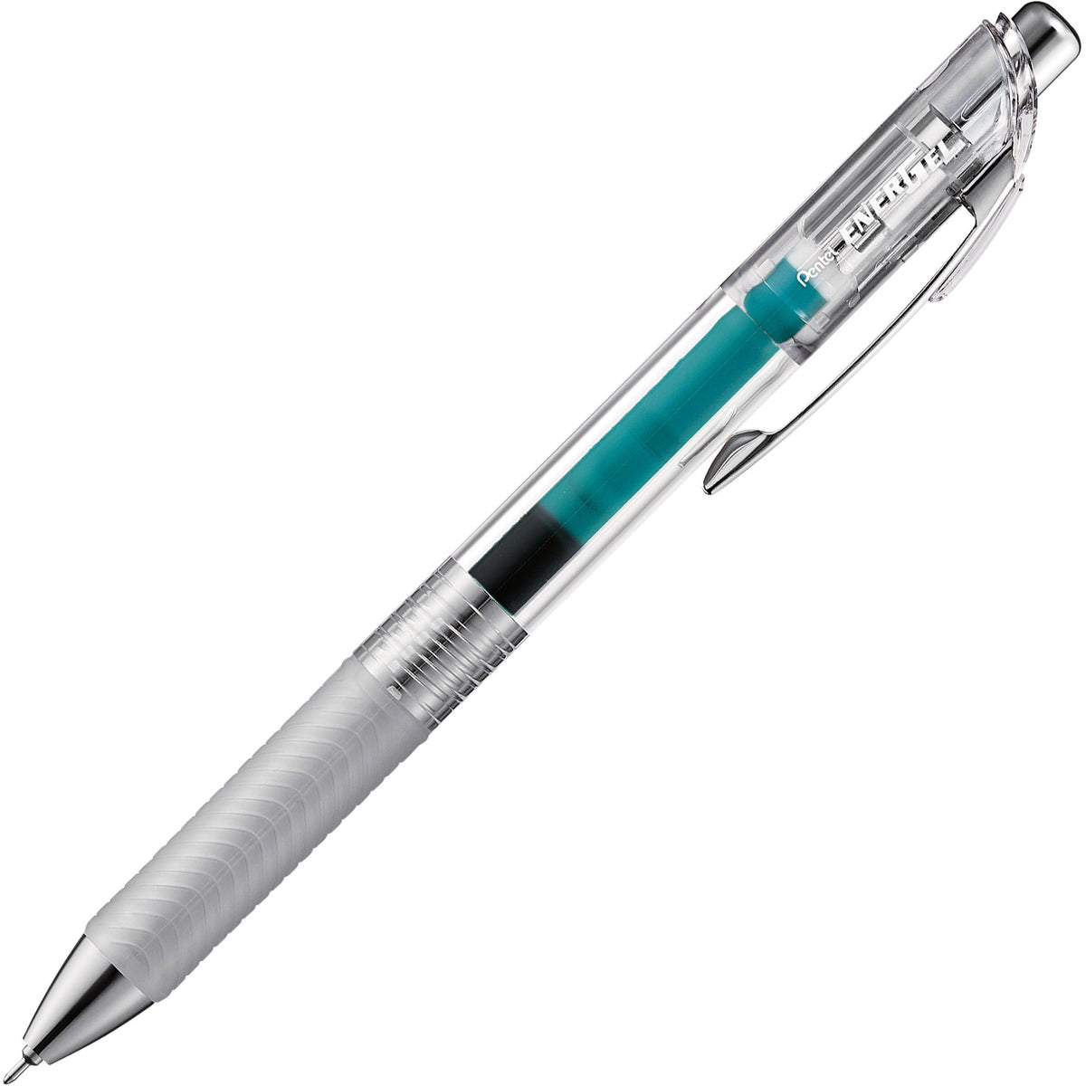 Pentel EnerGel InFree retractable gel pen, turquoise ink, 0.5 mm needle tip
