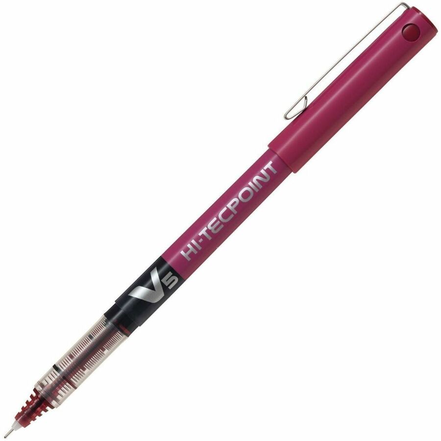 Pilot Hi-Tecpoint Rollerball Pen — Dark Red, 0.5 mm
