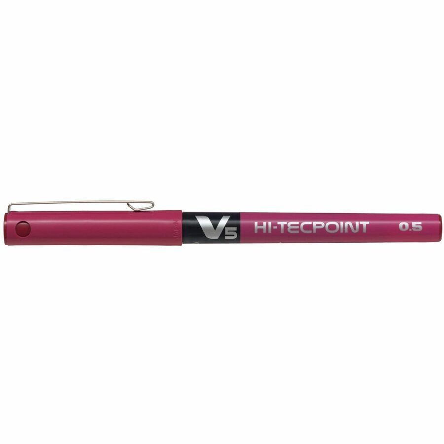 Pilot Hi-Tecpoint Rollerball Pen — Dark Red, 0.5 mm