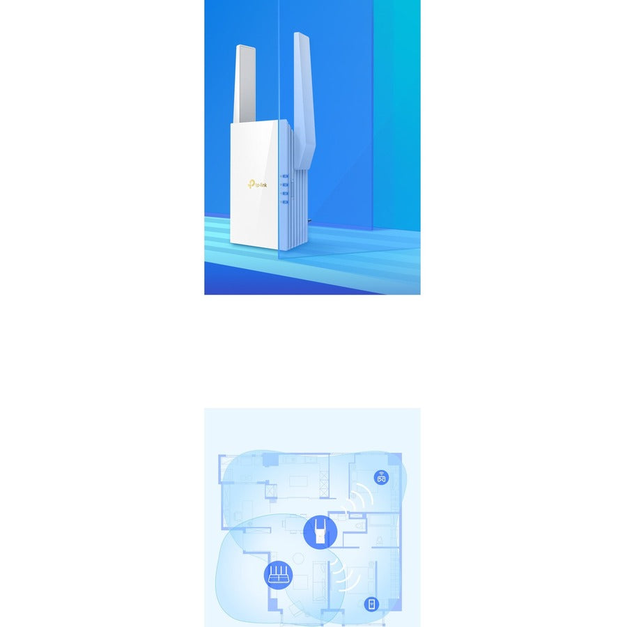 TP-Link RE605X 802.11ax 1.76 Gbit/s Wireless Range Extender