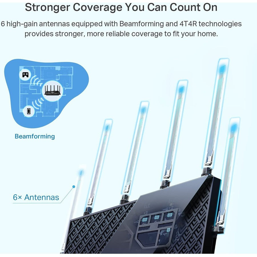 TP-Link Archer AX73 Wi-Fi 6 IEEE 802.11ax Ethernet Wireless Router