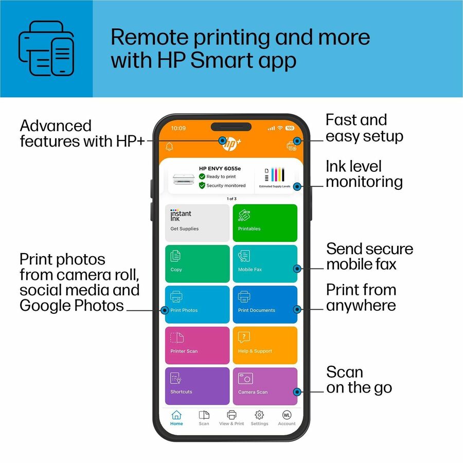 HP Envy 6055e All-in-One Multifunction Colour Inkjet Printer
